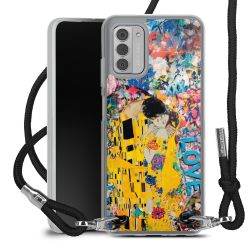 New Carry Case Transparent Stoff schwarz/silber