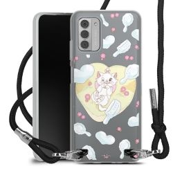 New Carry Case Transparent Stoff schwarz/silber