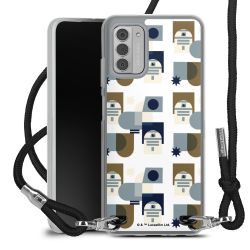 New Carry Case Transparent Stoff schwarz/silber