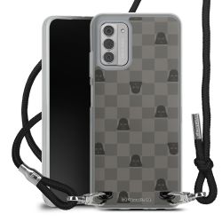 New Carry Case Transparent Stoff schwarz/silber