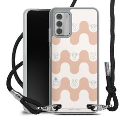 New Carry Case Transparent Stoff schwarz/silber