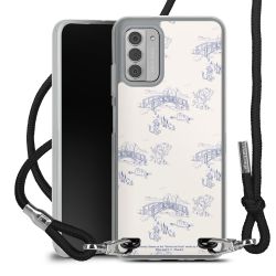 New Carry Case Transparent Stoff schwarz/silber