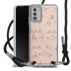 New Carry Case Transparent Stoff schwarz/silber