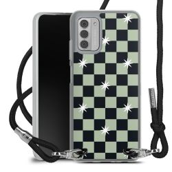 New Carry Case Transparent Stoff schwarz/silber