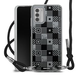 New Carry Case Transparent Stoff schwarz/silber