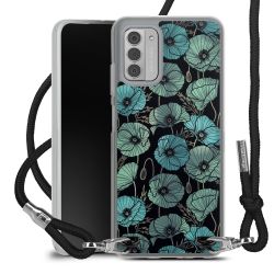 New Carry Case Transparent Stoff schwarz/silber