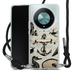 New Carry Case Transparent Stoff schwarz/silber