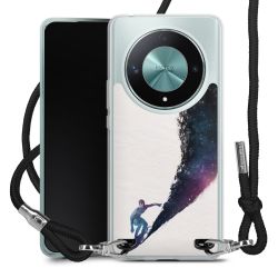 New Carry Case Transparent Stoff schwarz/silber