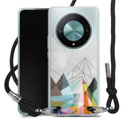 New Carry Case Transparent Stoff schwarz/silber