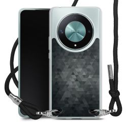 New Carry Case Transparent Stoff schwarz/silber