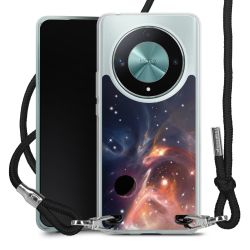 New Carry Case Transparent Stoff schwarz/silber