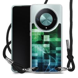 New Carry Case Transparent Stoff schwarz/silber