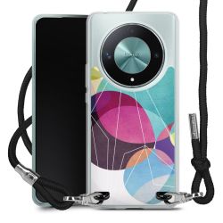 New Carry Case Transparent Stoff schwarz/silber