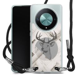 New Carry Case Transparent Stoff schwarz/silber