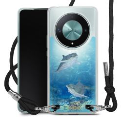 New Carry Case Transparent Stoff schwarz/silber