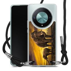 New Carry Case Transparent Stoff schwarz/silber