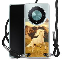 New Carry Case Transparent Stoff schwarz/silber