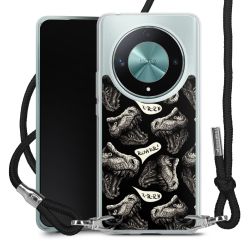 New Carry Case Transparent Stoff schwarz/silber