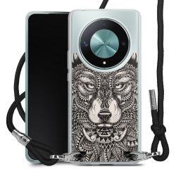 New Carry Case Transparent Stoff schwarz/silber