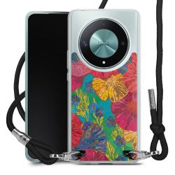 New Carry Case Transparent Stoff schwarz/silber