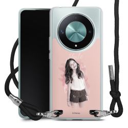 New Carry Case Transparent Stoff schwarz/silber