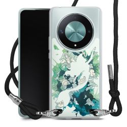 New Carry Case Transparent Stoff schwarz/silber