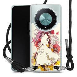 New Carry Case Transparent Stoff schwarz/silber