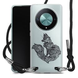 New Carry Case Transparent Stoff schwarz/silber