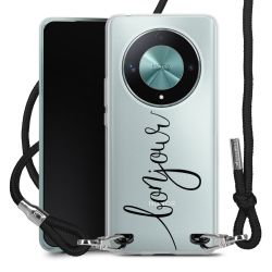 New Carry Case Transparent Stoff schwarz/silber