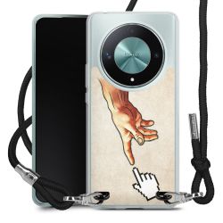 New Carry Case Transparent Stoff schwarz/silber