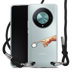 New Carry Case Transparent Stoff schwarz/silber