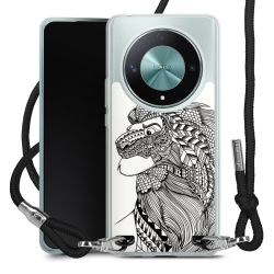 New Carry Case Transparent Stoff schwarz/silber