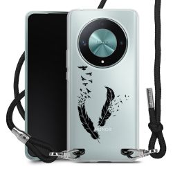 New Carry Case Transparent Stoff schwarz/silber