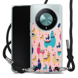 New Carry Case Transparent Stoff schwarz/silber