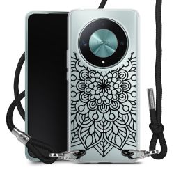 New Carry Case Transparent Stoff schwarz/silber