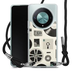 New Carry Case Transparent Stoff schwarz/silber