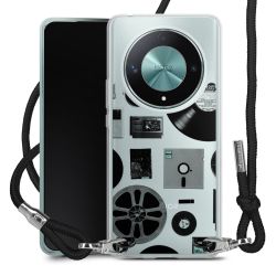 New Carry Case Transparent Stoff schwarz/silber