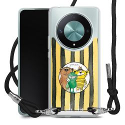 New Carry Case Transparent Stoff schwarz/silber