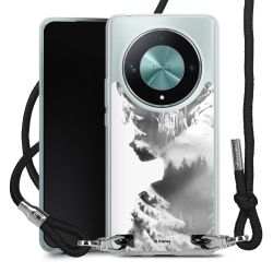 New Carry Case Transparent Stoff schwarz/silber