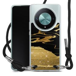 New Carry Case Transparent Stoff schwarz/silber