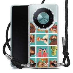 New Carry Case Transparent Stoff schwarz/silber