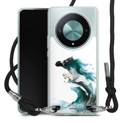 New Carry Case Transparent Stoff schwarz/silber