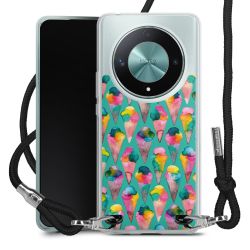 New Carry Case Transparent Stoff schwarz/silber