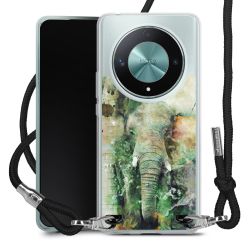 New Carry Case Transparent Stoff schwarz/silber