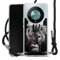 New Carry Case Transparent Stoff schwarz/silber