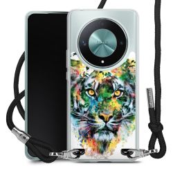 New Carry Case Transparent Stoff schwarz/silber