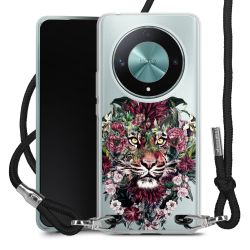 New Carry Case Transparent Stoff schwarz/silber