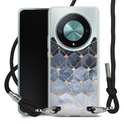 New Carry Case Transparent Stoff schwarz/silber