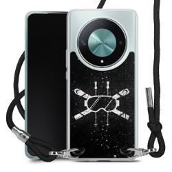 New Carry Case Transparent Stoff schwarz/silber