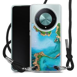 New Carry Case Transparent Stoff schwarz/silber